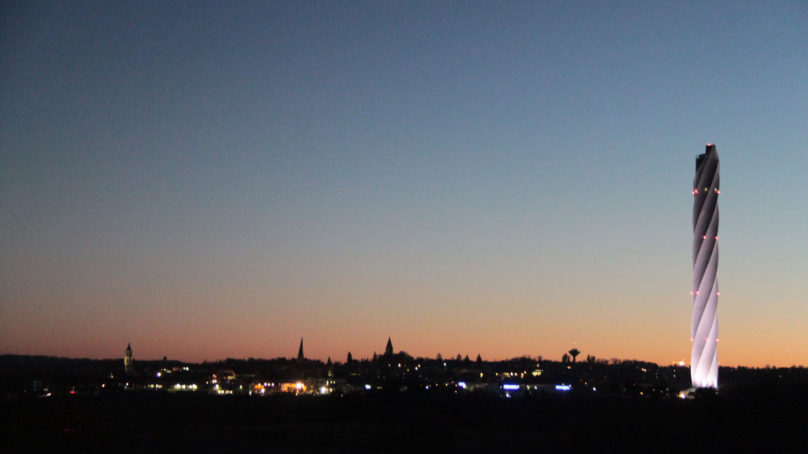 Skyline von rottweil in der Abenddämmerung